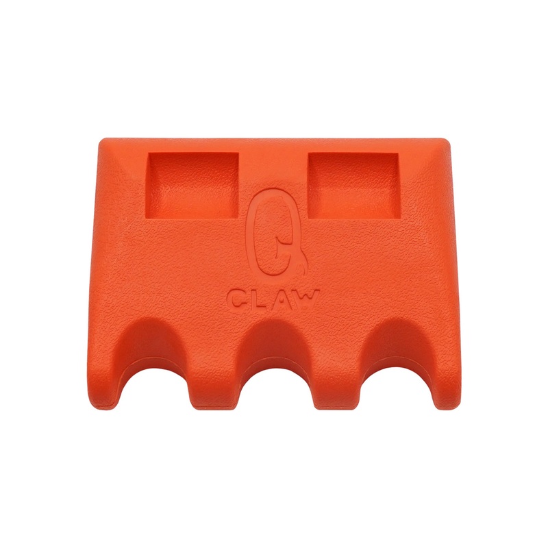Q Claw Pool Cue Holder With Quarter Holder – 3 Spot Orange