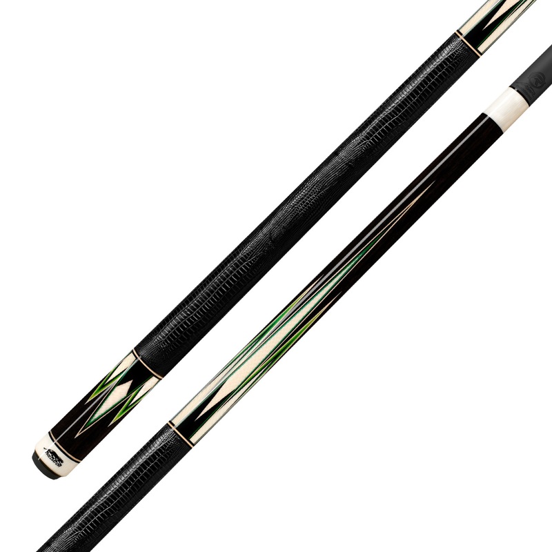 Predator 16-Point Truesplice Ebony Pool Cue – Leather Wrap