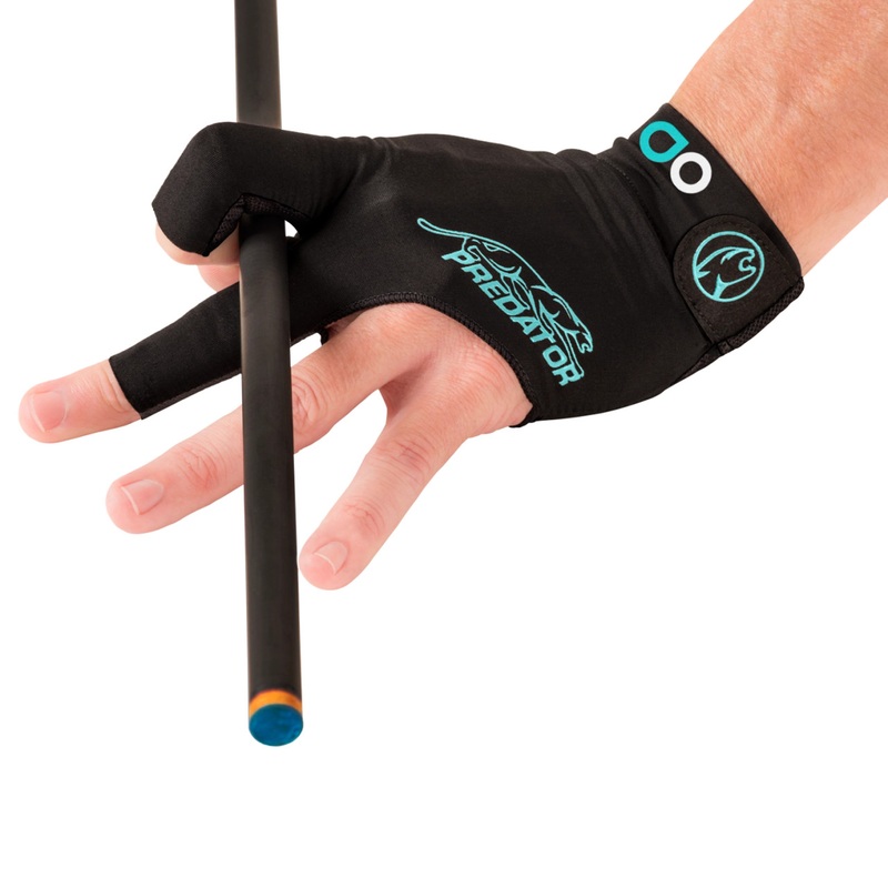 Predator Albin Ouschan Second Skin Billiard Glove – Black/Teal – Left Hand