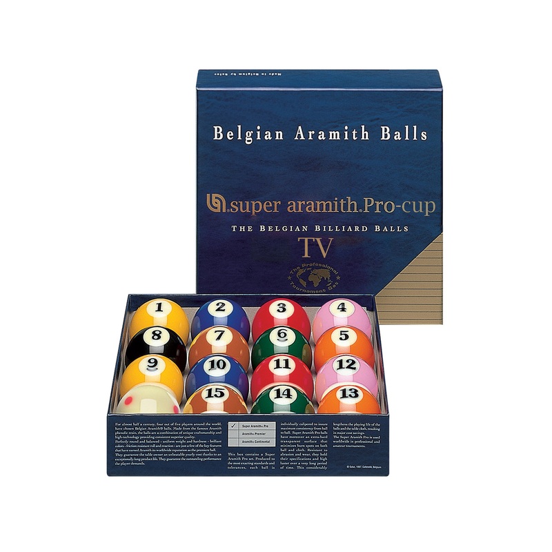 Aramith Super Pro TV Pool Ball Set