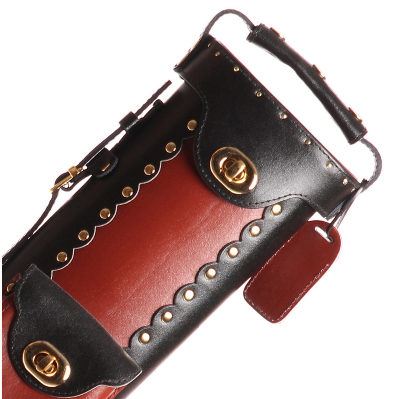 Instroke Geo Burgundy Pool Cue Case – 2×3