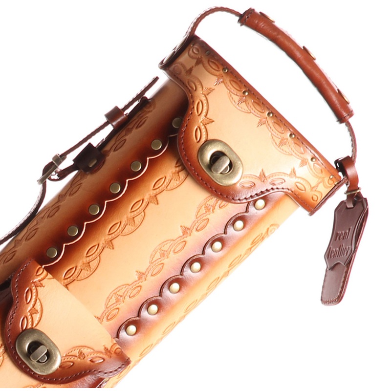 Instroke Saddle Brown Airbrushed D01 Pool Cue Case – 3×5