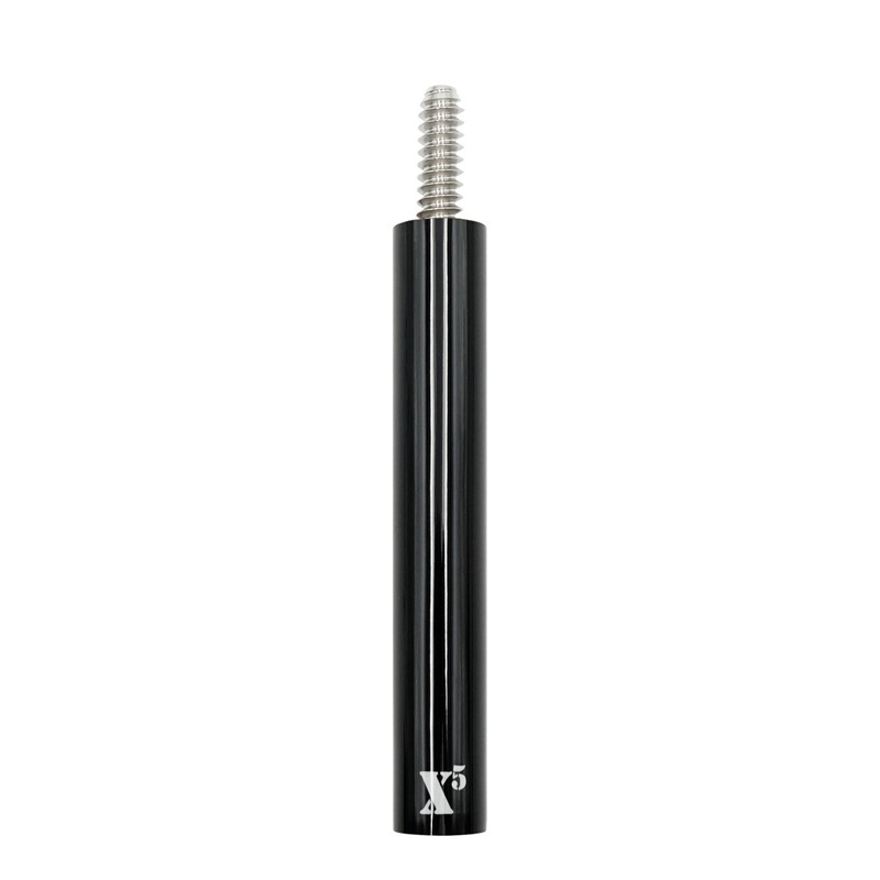 X5 Black Center Pool Cue Extension – 3/8×10