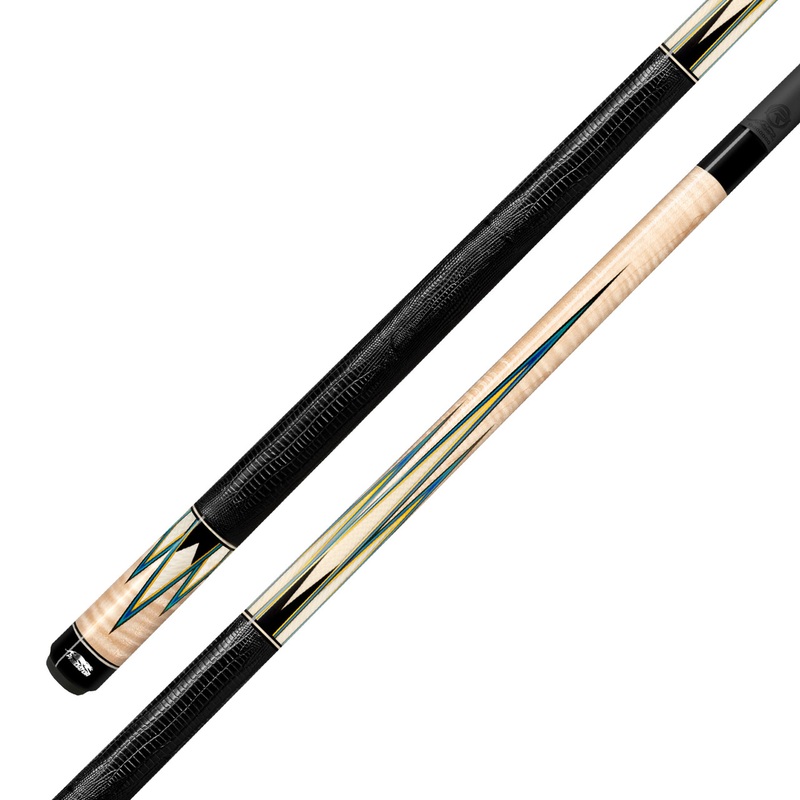 Predator 16-Point Truesplice Curly Maple Pool Cue – Leather Wrap