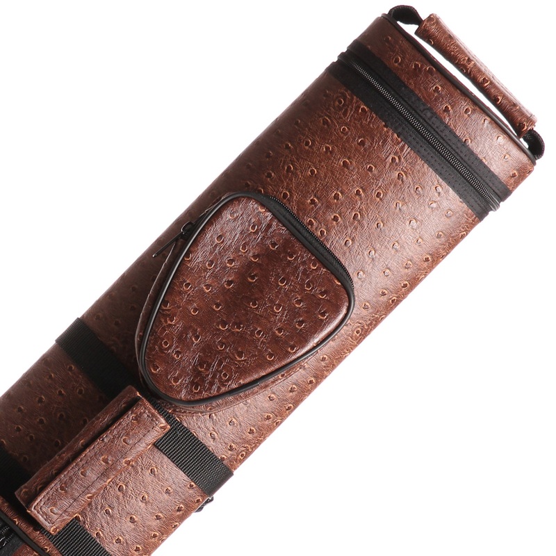 Apex Pool Cue Case 3×5 – Brown Ostrich