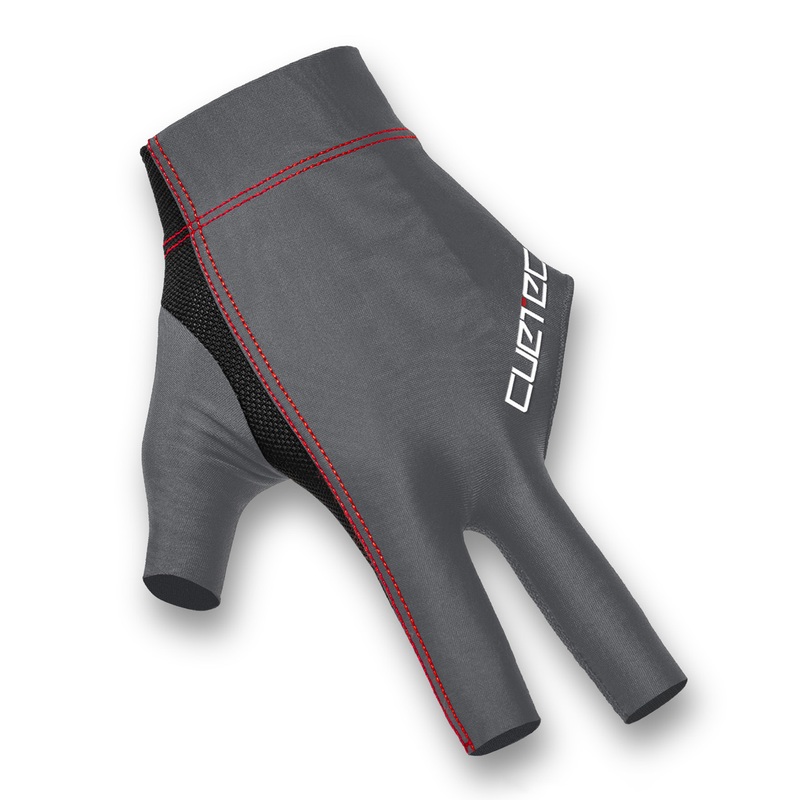 Cuetec Axis High Performance Grey Pool Glove – Left Hand Bridge