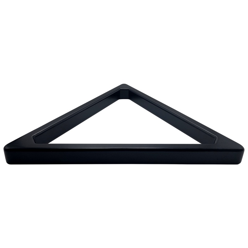 Deluxe Oak 8 Ball Rack – Black