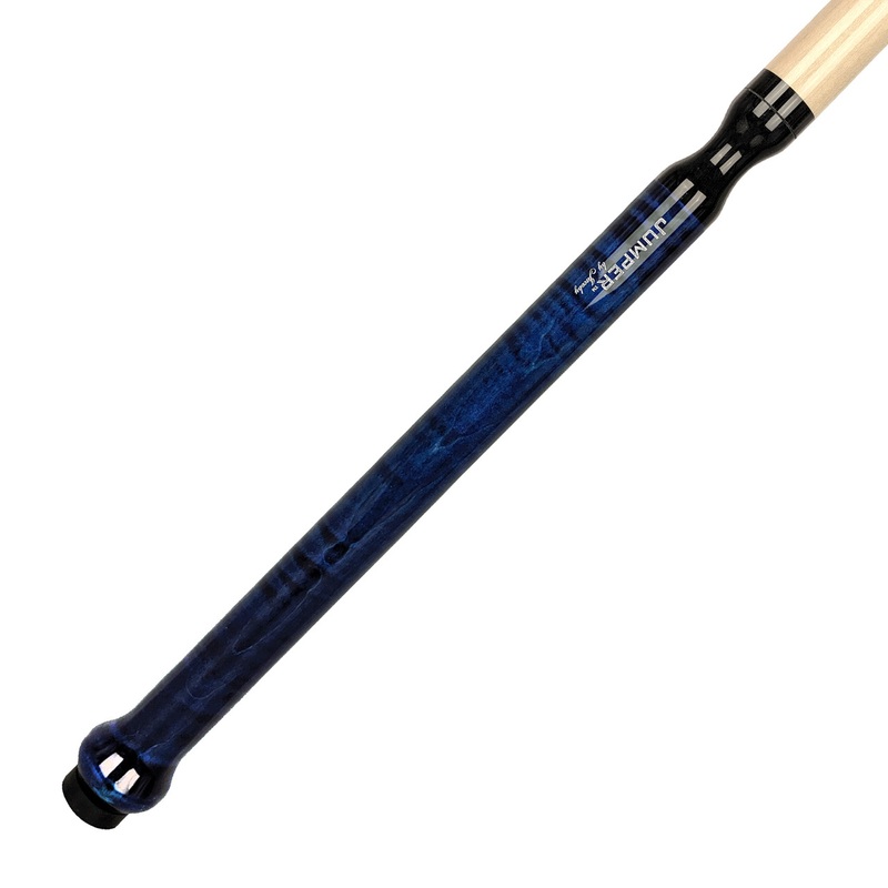 Jacoby Blue Curly Maple – Jump Cue