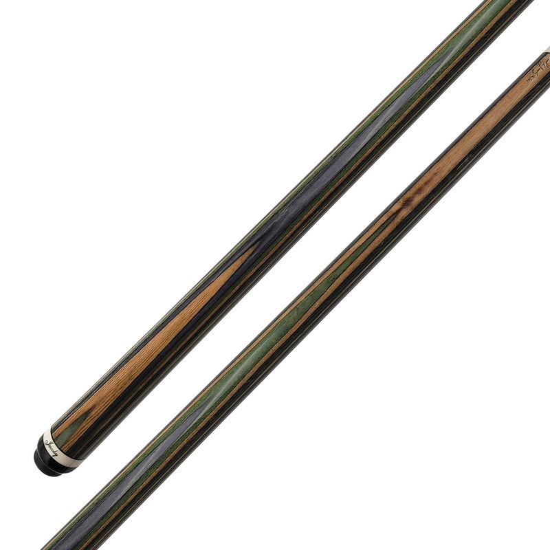 Jacoby Custom Cue – Laminated Brown Green and Gray