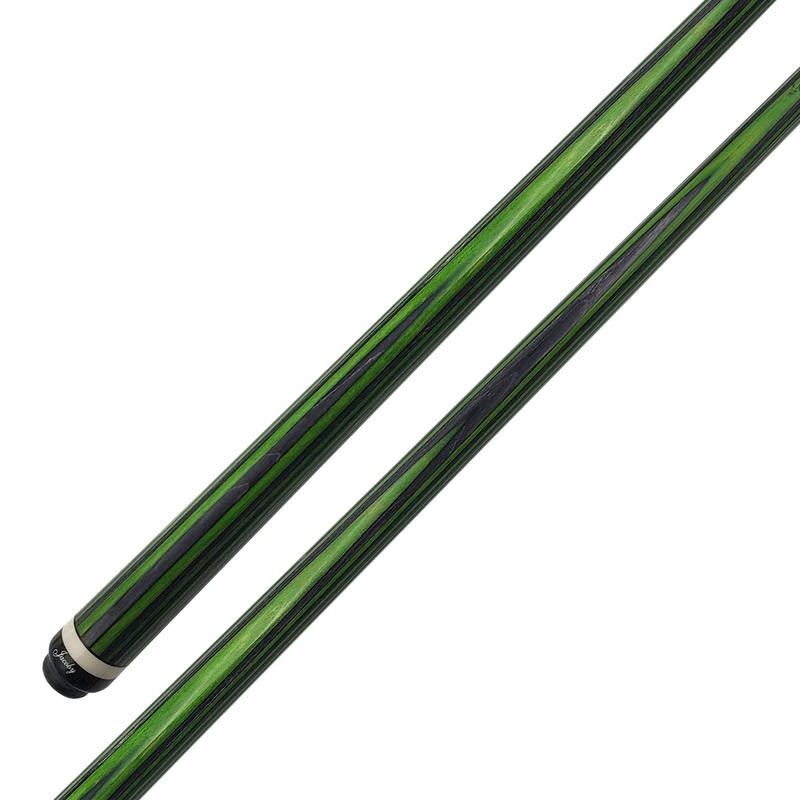 Jacoby Custom Cue – Laminated Green and Gray