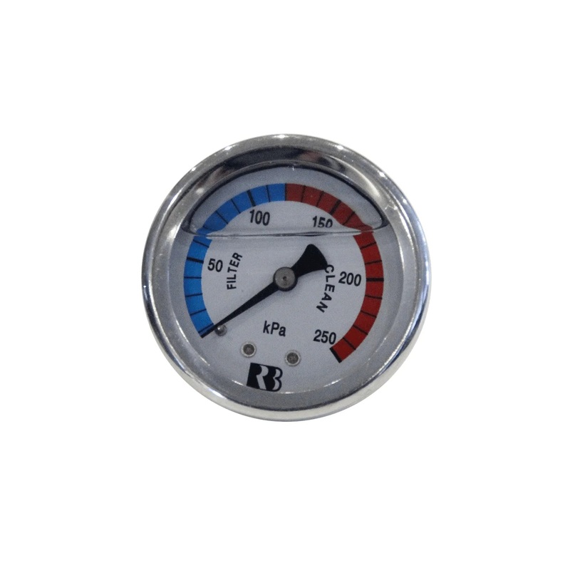 Newline Pressure Gauge – Centre Back Liquid Filled