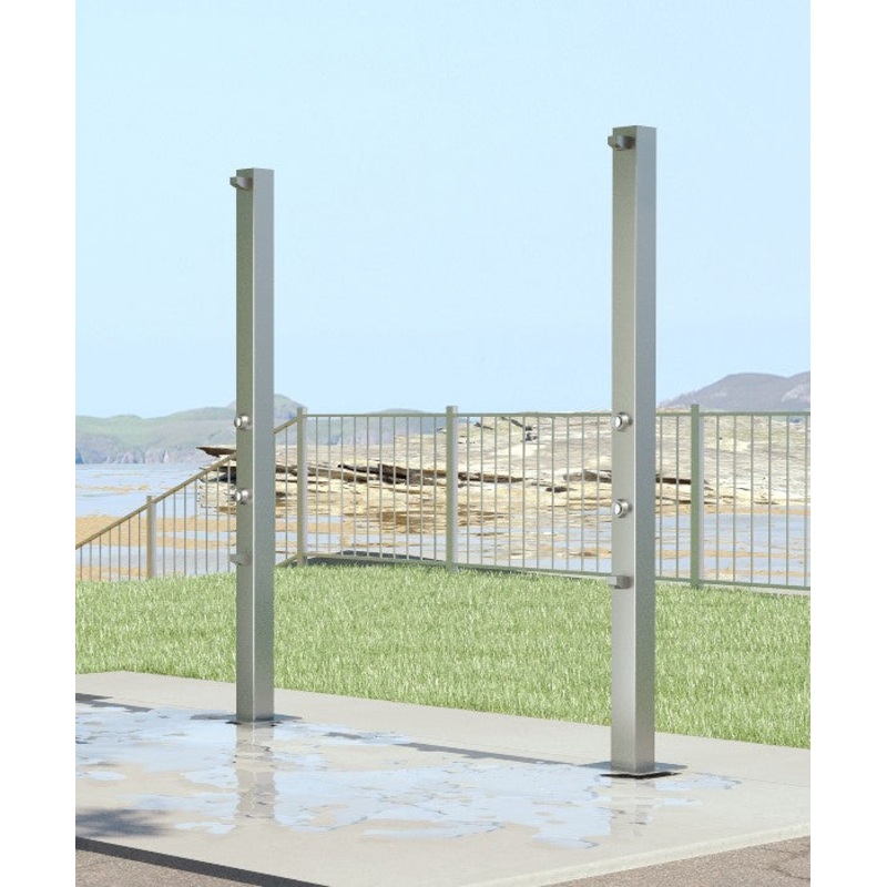 Rainware Outdoor Shower – Beach Solo 5003 Single Shower & Footwash – Time Flow