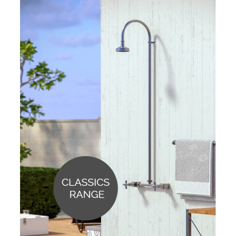 Rainware Outdoor Shower – Bribie 2003 – Hot & Cold Shower Wall Mounted