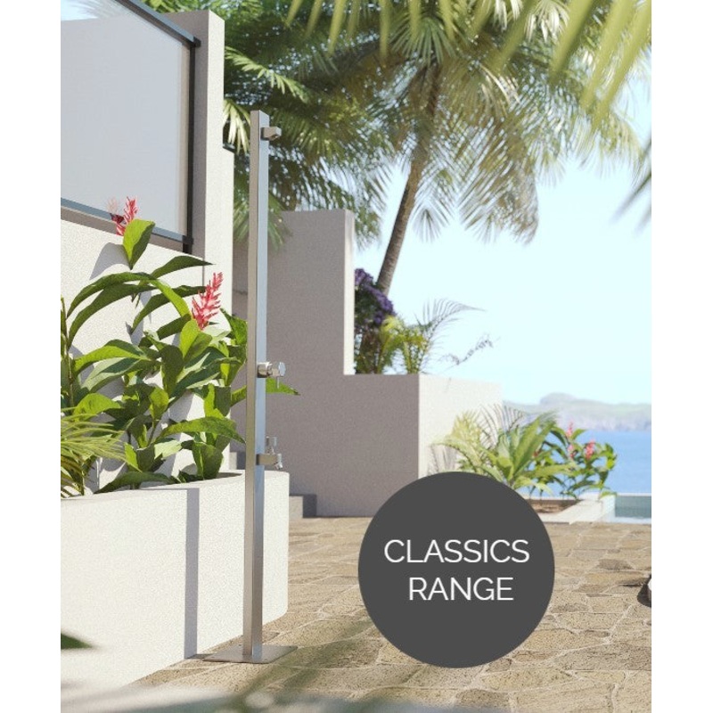 Rainware Outdoor Shower – Suncoast Premium 4505 – Hot & Cold Shower + Cold Footwash