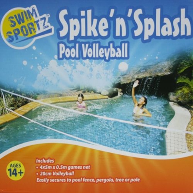 SwimSportz Spike’n’Splash Pool Volleyball Game set – Swimming Pool Game / Toy