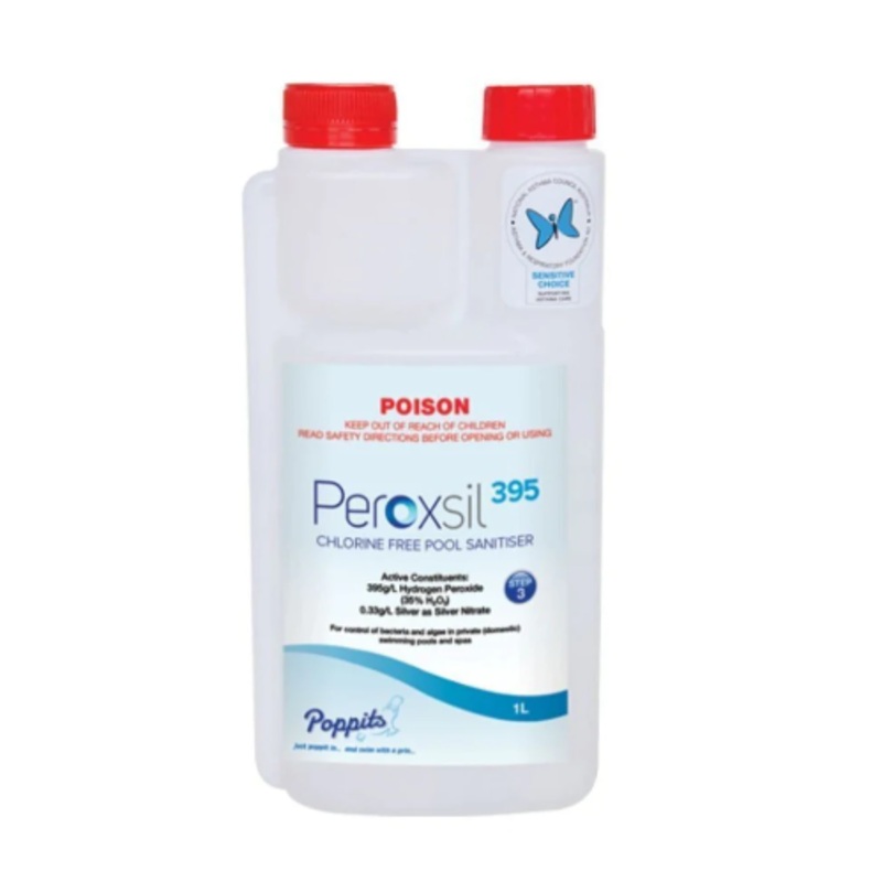 Poppits Peroxsil 395 Chlorine Free Sanitiser – 1L