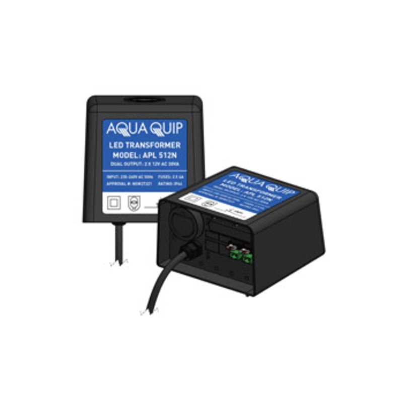 Aquaquip LED Transformer 2 x 30VA – Plug In