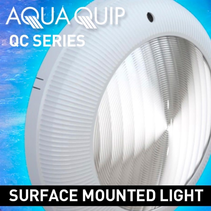 Aqua-Quip QC Series – LED Colour Niche Pool Light, 20M/30M with Bracket & Plug Kit or Mounting Hardware